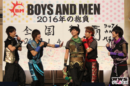 BOYS AND MENが『BOYMEN NINJYA』リリース記念トークショーに登場！新年の抱負は「全国制覇」
