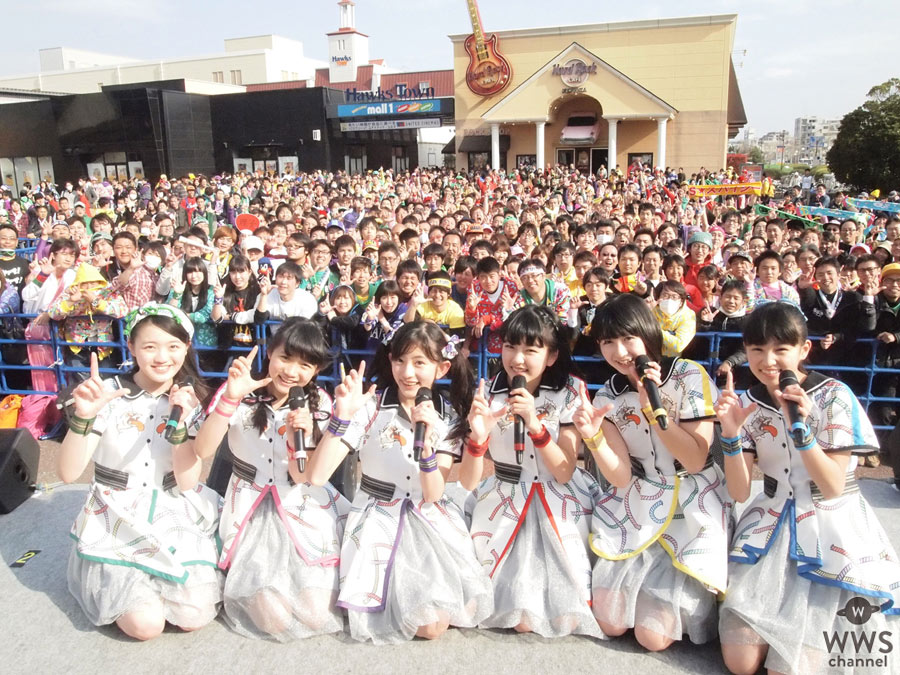 ももクロ・佐々木彩夏が乱入！ばってん少女隊が先輩、ももクロの福岡公演場外ステージで熱すぎるライブを決行！