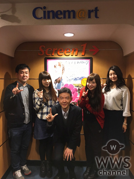 LinQの新木さくら、坂井朝香、大庭彩歌が映画『みんな好いとうと♪』公開劇場へヒット祈願訪問！