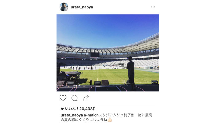 AAAのリーダー・浦田直也がa-nation出演で リハーサルのオフショットを公開！「一緒に最高の夏の締めくくりにしようね」