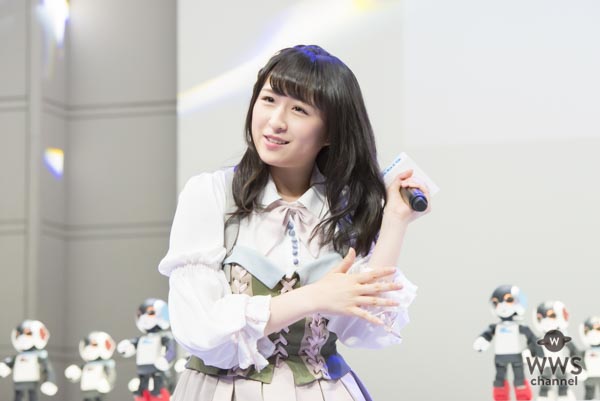 AKB48 向井地美音がロボットから突然の告白！「推しメンですね私！」