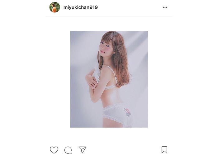 元NMB48 渡辺美優紀が『ビキニの日』にセクシー過ぎる姿を披露！「ビキニじゃない(笑)でも可愛いのでおっけーです」