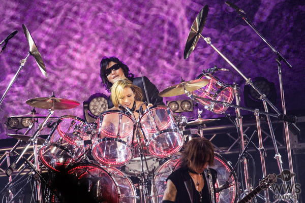 【ライブレポート】YOSHIKIとToshlが手繋ぎ！ X JAPANの名曲が集約された感動ライブにオーディエンスも涙！＜テレビ朝日ドリームフェスティバル2018＞