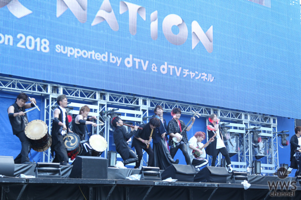 【ライブレポート】崎山つばさ with 桜menがa-nation東京オープニングアクトで登場！和楽器のリズムに合わせて圧巻のライブパフォーマンス！