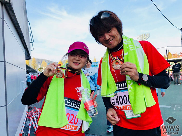 初マラソンで完走！シンガーソングライターの奥華子が岡山で初のフルマラソンに参加！！