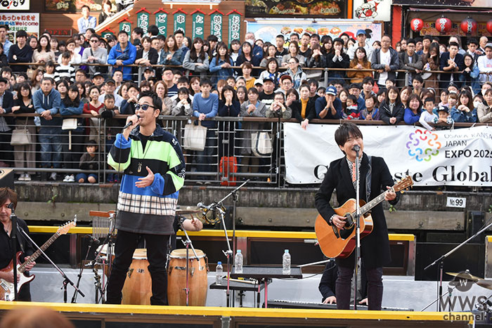 コブクロ、「ベストヒット歌謡祭」 大阪・道頓堀 船上ライブ収録に5000人が騒然！！
