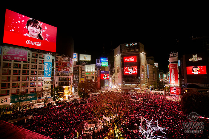 渋谷に約12万人が集結！「コカ・コーラ」福ボトルと「Little Glee Monster NEW YEAR LIVE」映像で2019年の幕開けをさらに特別なひとときに！「YOU MAKE SHIBUYA COUNTDOWN 2018-2019」