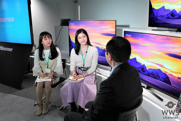 準ミス東大、準ミス成城の現役女子大生が、新製品テレビ発表会潜入！営業部長の好きなテレビは？
