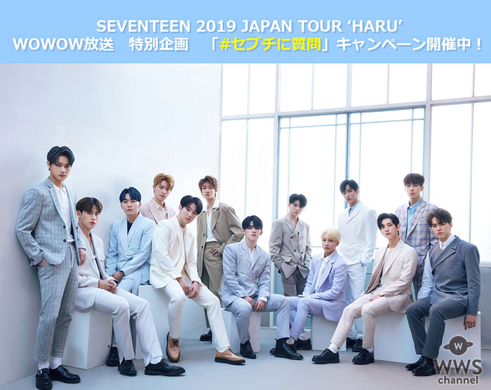 WOWOW × SEVENTEEN「SEVENTEEN 2019 JAPAN TOUR ‘HARU’」放送特別企画！7日間限定「#セブチに質問」キャンペーン開催決定！