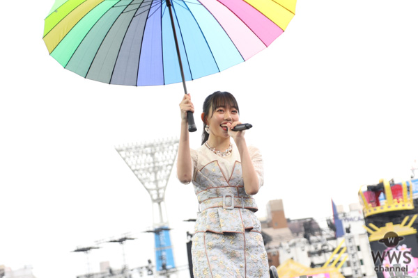 ライブレポート Ske48 野島樺乃 横浜スタジアムのソロステージに 本当に幸せです だって 雨じゃない をカラフル傘で爽やかに歌い上げる Akb48グループ春のliveフェス Wwsチャンネル