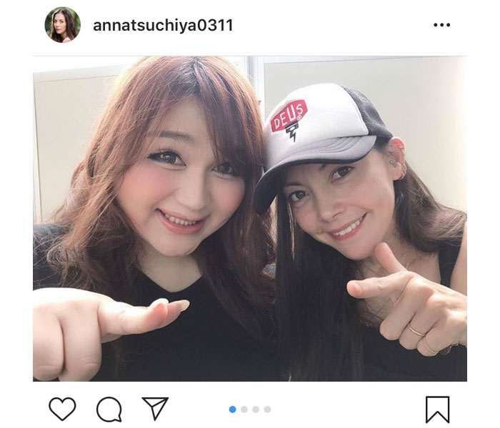 土屋アンナ、TGC富山2019でものまねタレントりんごちゃんと2ショット！「楽しいメンバーが集まってました」とコメント
