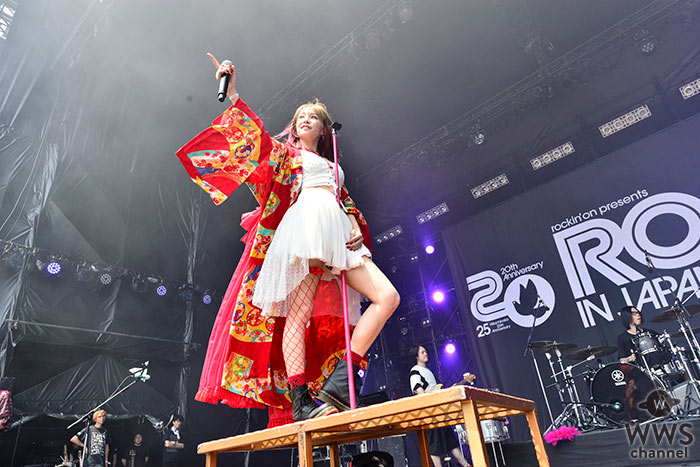 【ライブレポート】LiSAがROCK IN JAPAN FESTIVAL 2019で人気曲「Rising Hope」など8曲熱唱！ 愛らしい表情でセクシーなステージングを魅せる！