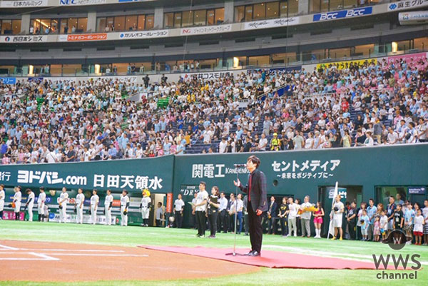橋本裕太、4万人の前で国家独唱！