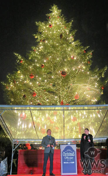 長谷川京子、横浜赤レンガ倉庫のクリスマスツリー点灯式に登場！20歳の頃の赤レンガデートの思い出を振り返る。
