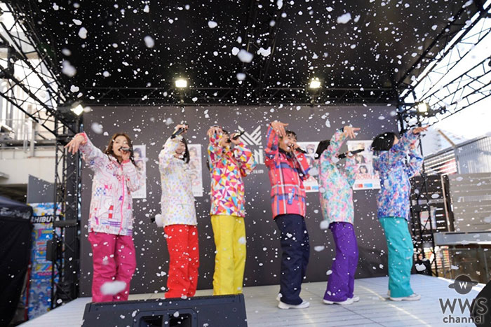 CROWN POP、渋谷の屋上で雪が降る中サードシングル「真っ白片思い」を披露！！