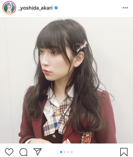 NMB48 吉田朱里が黒髪にイメチェン！「お人形さんみたい！」と大絶賛
