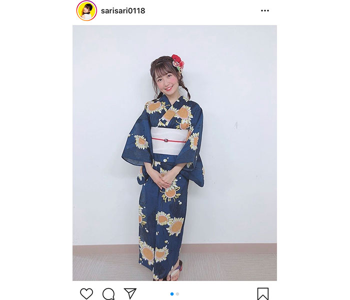 SKE48 惣田紗莉渚、一足早い「浴衣」ショットを披露「和服美人」「浴衣女子いいね」と反響