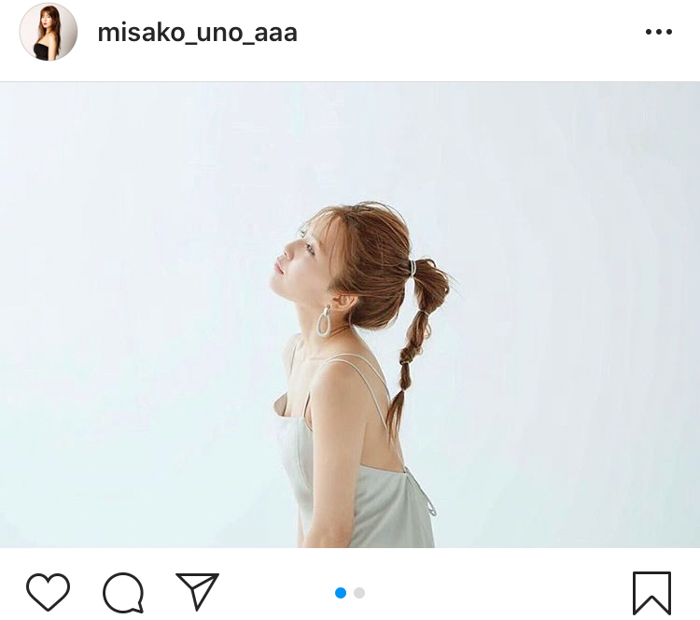 AAA 宇野実彩子、美バストチラリの横顔美麗ショット公開「今月も美しすぎる」「透明感えげつない」