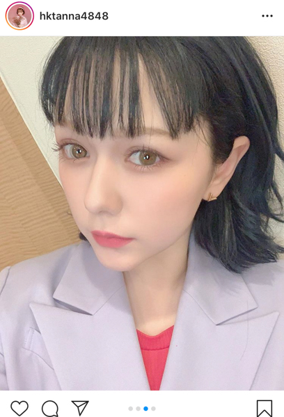 HKT48 村重杏奈、IZ*ONE 宮脇咲良の髪色を再現！