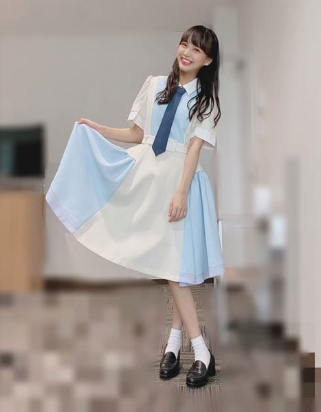 STU48 福田朱里が爽やかな新制服衣装で美スタイルを披露！「お仕事の度に感動しちゃって大変かも」