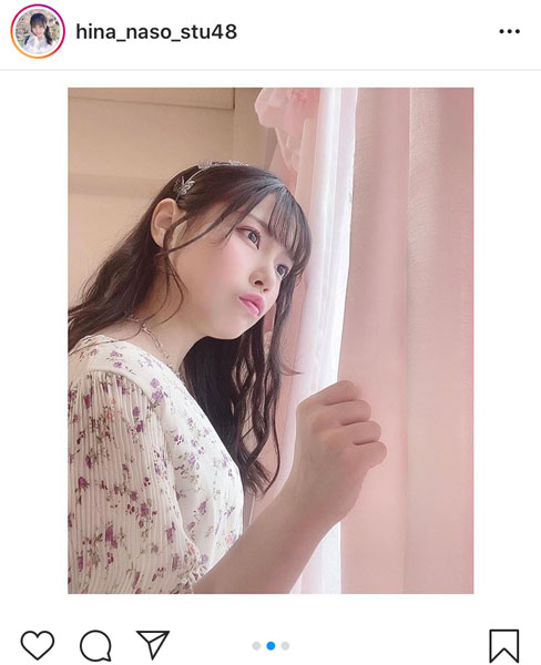 STU48 岩田陽菜、ガーリーファッション投稿に「プリンセス級に可愛いね」と反響も