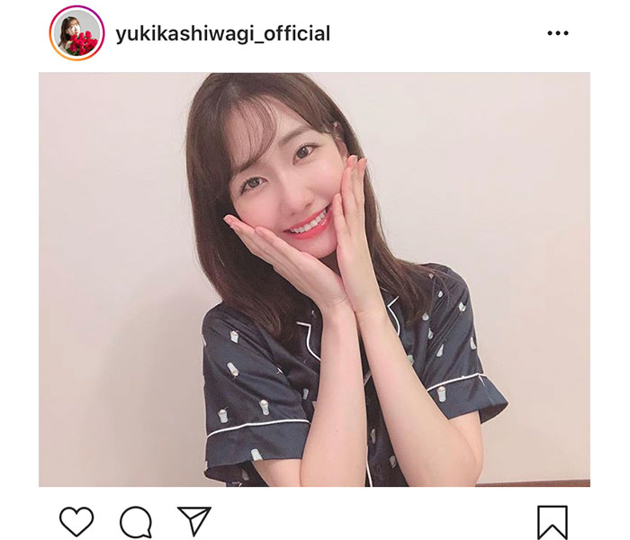 AKB48 柏木由紀、クリームソーダ柄のパジャマが可愛いと反響！「かわいさが国宝級」「凄く癒されました」