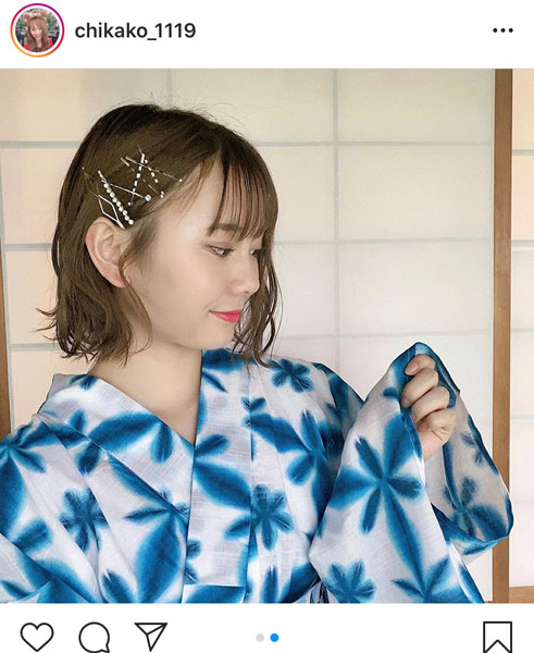 SKE48 松本慈子、凛とした視線で見つめる浴衣姿に絶賛！「想像を絶する美人」「爽やかでいい感じ！」