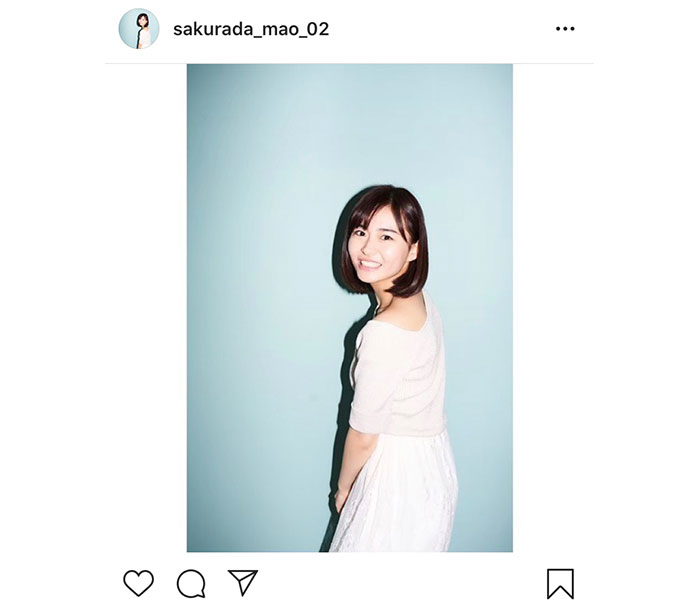 桜田茉央「初心を忘れず」。芸能界入りを決意した宣材写真を公開