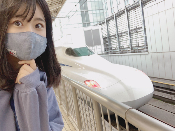 STU48 瀧野由美子、N700Sと念願のご対面！「やっとちゃんと会えた」