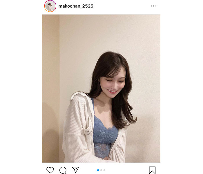 小嶋真子、愛用のナイトブラ着用の写真公開！「綺麗すぎる」「雰囲気あって美しい」
