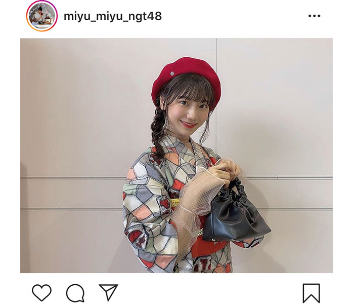 NGT48 藤崎未夢、大正ロマン漂うな生写真オフショット公開！「とっても可愛い衣装でした！」