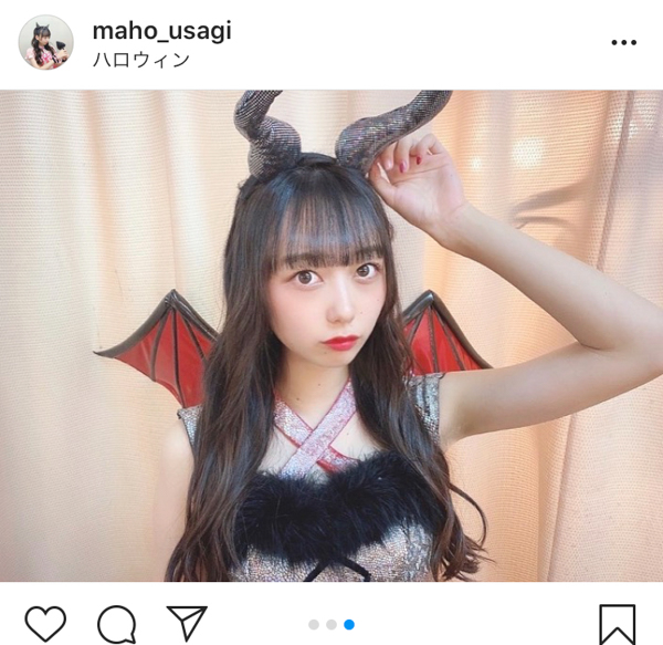 AKB48 大盛真歩、蔵出しのハロウィン写真に「悪魔なのに天使だ」「可愛すぎる」と反響！