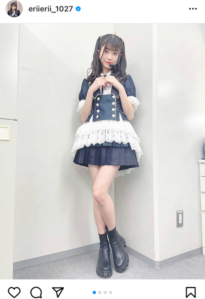 AKB48 千葉恵里、レコ大衣装×ハーフツインショット公開！「新年早々かわいすぎるぞ！」
