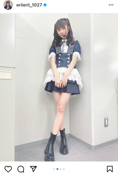 AKB48 千葉恵里、レコ大衣装×ハーフツインショット公開！「新年早々かわいすぎるぞ！」