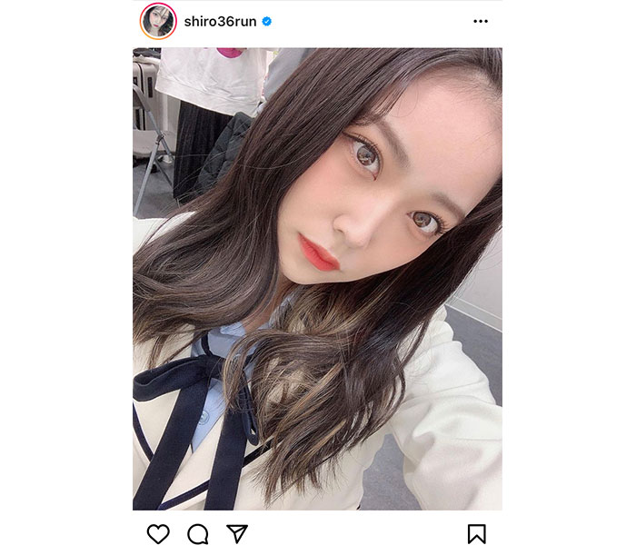 NMB48 白間美瑠、まさに「顔面国宝」なおデコ出しショットを披露！