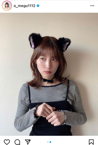 AKB48 谷口めぐ、大人セクシーな黒猫コスプレで魅了！「可愛いがすぎます」