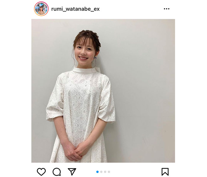 渡辺瑠海アナウンサー 大きなリボンが可愛いワンピース衣装を披露 Wwsチャンネル