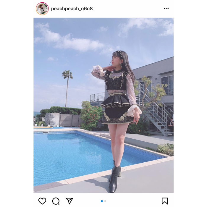 NMB48 安田桃寧、新曲『シダレヤナギ』衣装でスタイル抜群な美脚を披露！「スタイル天才か、、、」