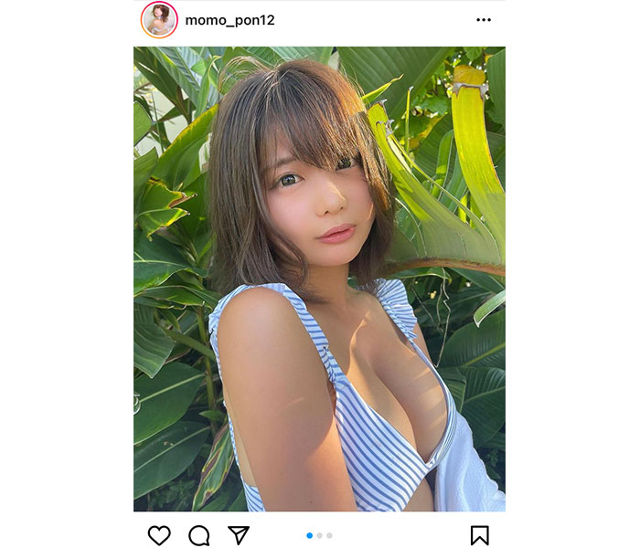 藤田もも、日焼け素肌＆横乳で魅せる至高のグラビアショット公開!