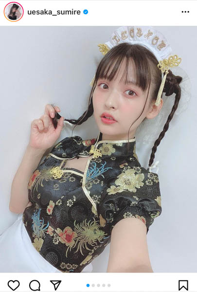 上坂すみれ、ミニ丈チャイナドレスで美脚披露に「最高すぎる」