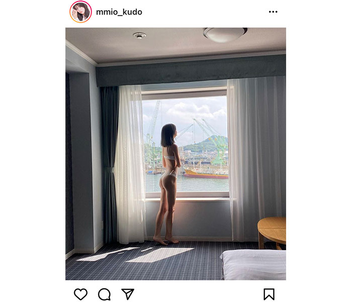 工藤美桜、シルエットで魅せる美麗な美ヒップに「絵画かと思った…」