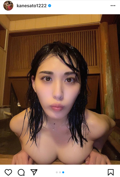 金子智美、温泉旅行ではだけ浴衣姿披露！最後の写真の「破壊力は桁違い」