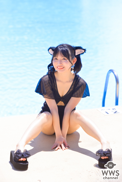 【写真特集 12枚】雪村花鈴、猫耳レオタード水着であざと可愛さ全開！＜近代麻雀水着祭2022＞