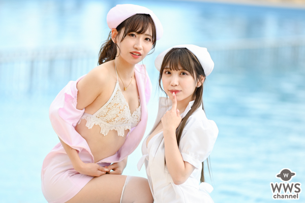 【写真特集】CURTiA・有沢美矢＆結野優姫、セクシーナースに扮したコラボ2ショットで視線釘付け！＜近代麻雀水着祭2022＞