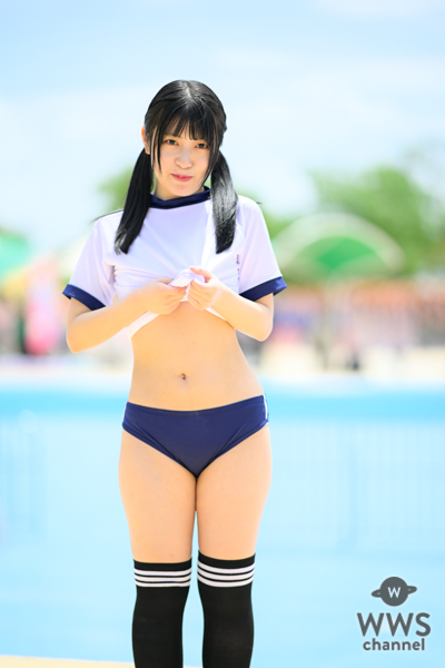 【写真特集】渚野なお、ブルマコスでヘルシーくびれを見せつけ！＜近代麻雀水着祭2023＞