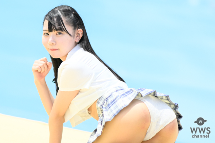 【写真特集】一ノ瀬なな、超ミニ制服コスで美尻見せつけ！＜近代麻雀水着祭2023＞