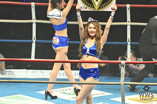 【写真特集】K-1 GIRLS・波北果穂＆水神ききが美脚見せコスチュームでリングに登場！＜K-1 WORLD GP 2023＞