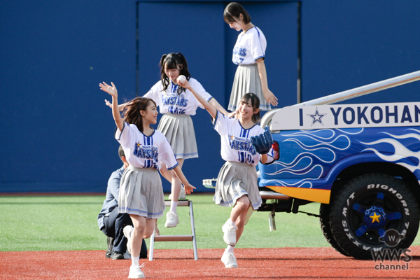 【写真特集】≠ME・永田詩央里、大きく振りかぶりワンバン！セレモニアルピッチで剛腕投手の風格を見せる＜横浜DeNAベイスターズ＞