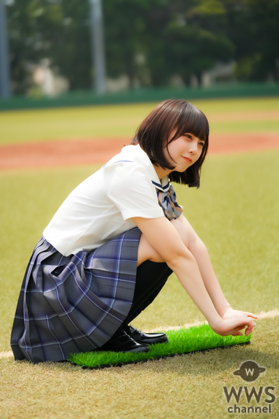 【写真特集】天羽生茜(すーぱーぷーばぁー!!)、　　　　　に視線が釘付け！＜真夏の制服撮影イベント『学園天国』in 駒沢球場＞