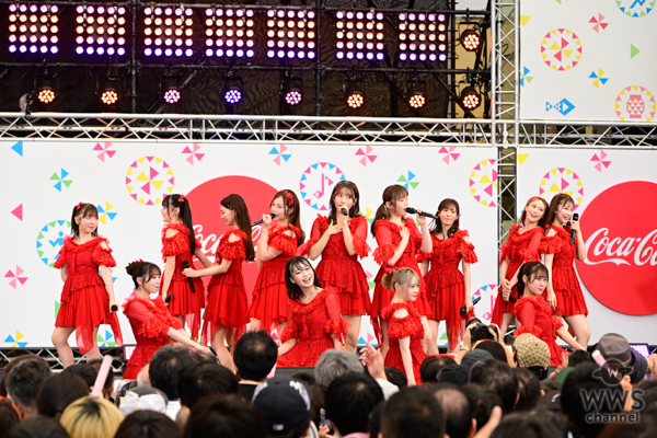 【ライブレポート】HKT48・チームH、劇場公演らしさを凝縮したステージに会場熱狂！＜コカ･コーラ SUMMER STATION 音楽LIVE＞